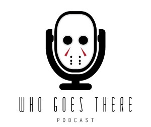 Who Goes There Podcast Logo (White)