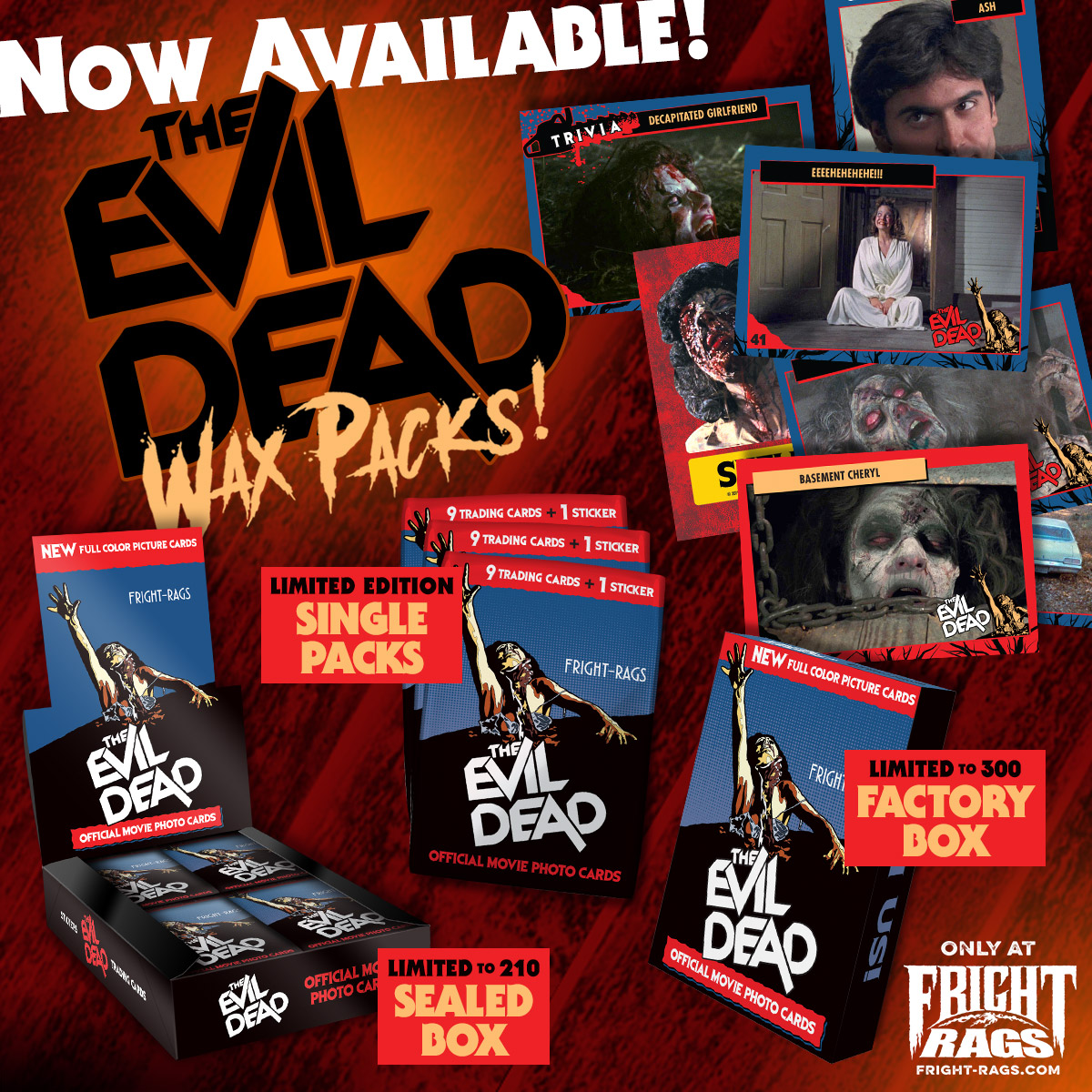 Creepshow Box Set & Evil Dead Trading Cards from Fright-Rags